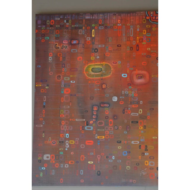 Abstract painting in oil on canvas by Fernando Jaramillo (Columbian, b. 1966)