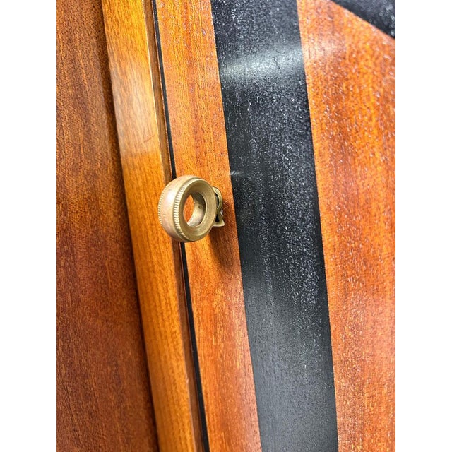 Cubist Bookcase with Marquetry, 1930 For Sale - Image 11 of 16