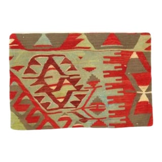 Vintage Hand Knotted K36 Pillow 16" X 24" For Sale