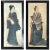 Early 20th Century Japanese Portraits Painted On Silk, Set of 2 For Sale - Image 6 of 6