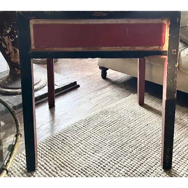 Black Antique Asian Wood Desk For Sale - Image 8 of 8