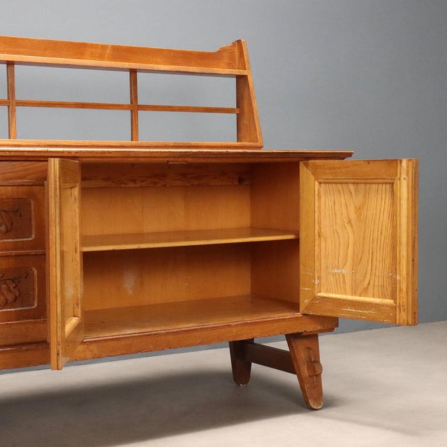 Vintage Rustic Sideboard in Oak, 1950s For Sale - Image 4 of 10