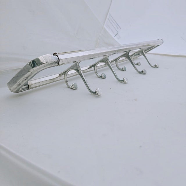 Art Deco Brass Wall Coat Rack, 1930s For Sale - Image 9 of 12