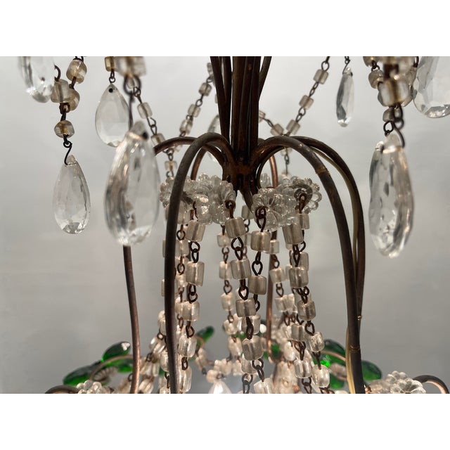 Green Murano Flower Pendant, 1950s For Sale - Image 9 of 18