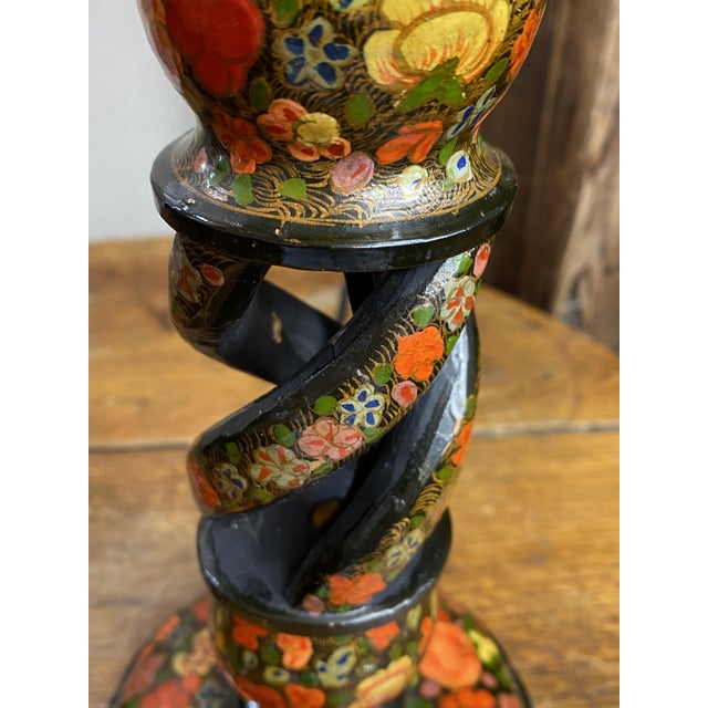 Kashmiri Lamp Bases, 1890s, Set of 2 For Sale - Image 9 of 18