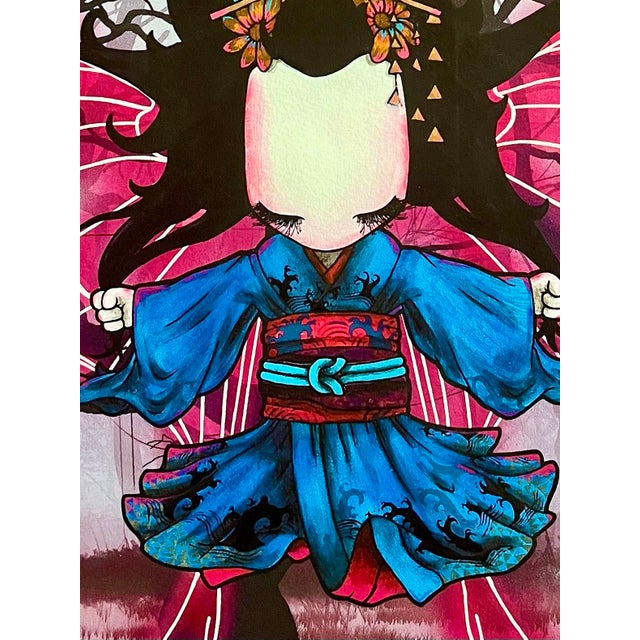Contemporary "The Legend of Koukuu Moon", Rare Hand Signed Limited Edition 46/50 by Tom Lewis For Sale - Image 3 of 8