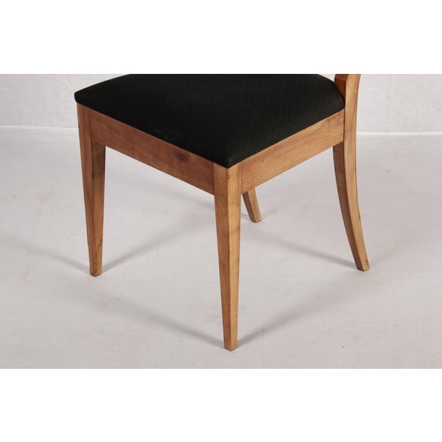 Antique Biedermeier Chairs in Cherry Wood, 1820, Set of 4 For Sale - Image 12 of 18