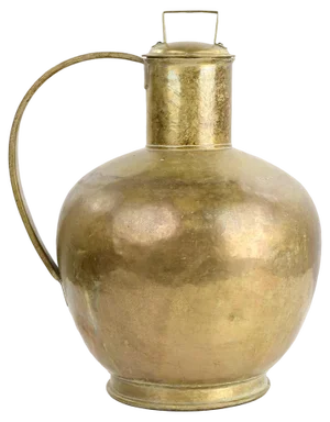 Vintage Golden Vase in Brass