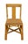 Mid Century to 1970s bent rattan chair inspired by bamboo stalk furniture. The seat cover in brown tweed matches the wood...