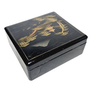 Japanese Lacquerware Box, 1950s For Sale