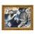 Original Abstract Oil Painting in Gold Antique Frame For Sale