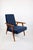 Vintage Loft Armchair in Navy Blue Velvet, 1970s For Sale - Image 11 of 11