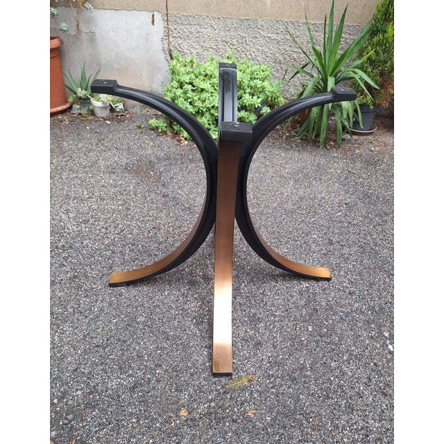 Model T69 Dining Table in Brass-Plated Iron by Eugenio Gerli and Osvaldo Borsani for Tecno, 1970s For Sale - Image 12 of 13