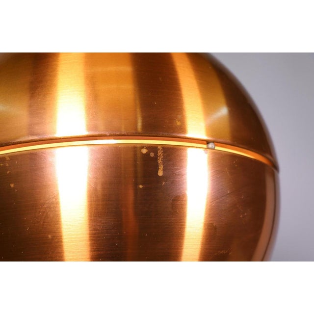 Mid-Century Modern Copper Pendant Lamp, 1960s, Denmark For Sale - Image 4 of 5