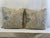 Handcrafted 20” Feather/Down Pillows in Nobilis “Echappe Belle” embroidered wildflowers and dragonflies fluttering in the...