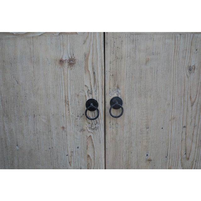 Vintage Large Bleached Pine Cabinet, almost 10' long! A rare size, great storage for either a commercial or residential...