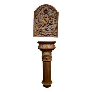 Antique Cast Iron Wall Fountain For Sale