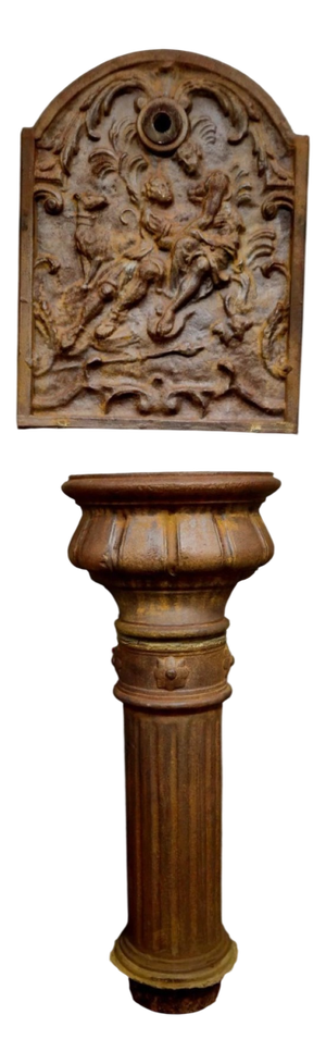 Antique Cast Iron Wall Fountain