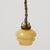 Vintage French Yellow Glass Hanging Lamp, 1930 For Sale - Image 4 of 15