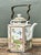 Vintage Chinoiserie Glazed Ceramic Botanical Tea Pot For Sale - Image 9 of 12