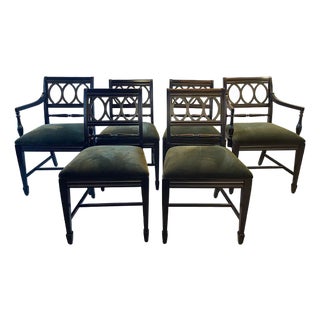 22" Finished Vintage Chair Set of 6 For Sale