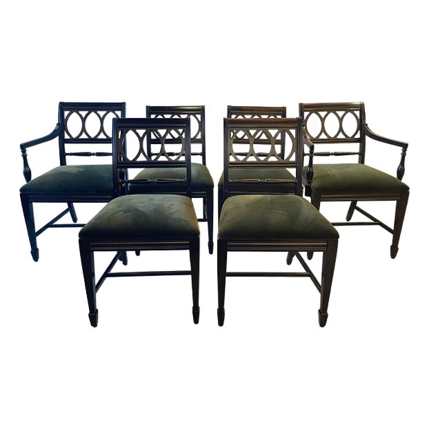 22" Finished Vintage Chair Set of 6 For Sale