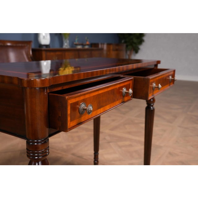 Traditional Two Drawer Console Table For Sale - Image 11 of 11