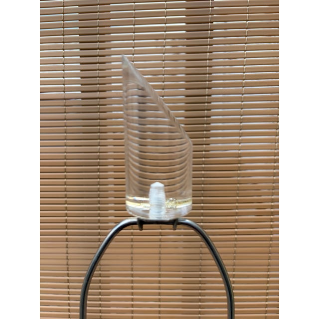 A Pair of Vintage Mid Century Modern Stacked Lucite Blocks Table Lamps in the Karl Springer Style. Circa 1970s For Sale - Image 13 of 17