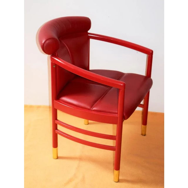 Thonet Leather Fareeuil from Gebrüder Thonet Vienna Gmbh, 1995 For Sale - Image 3 of 7