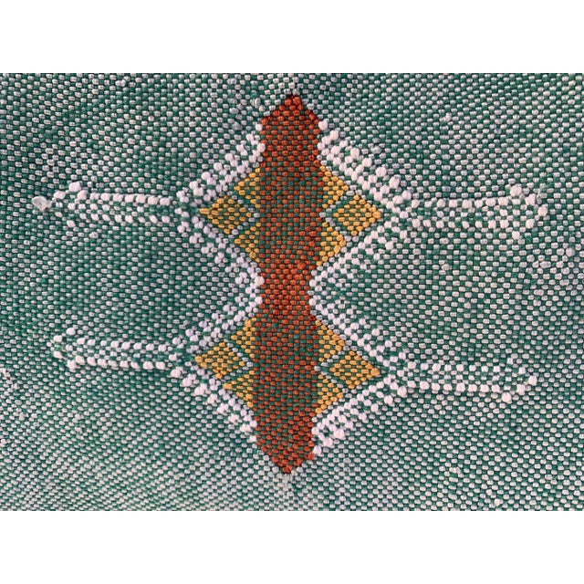 Green Contemporary Green Silk Sabra Pillow Covers- a Pair For Sale - Image 8 of 12