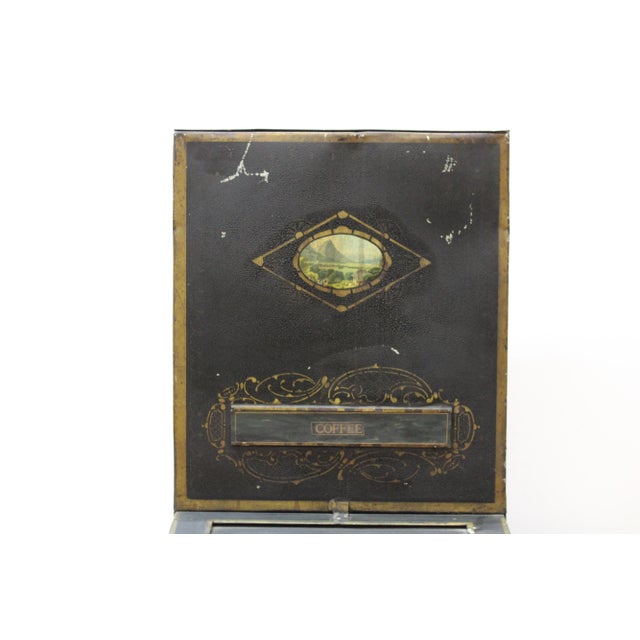 C. 19th Century Hand Painted Coffee Tin.