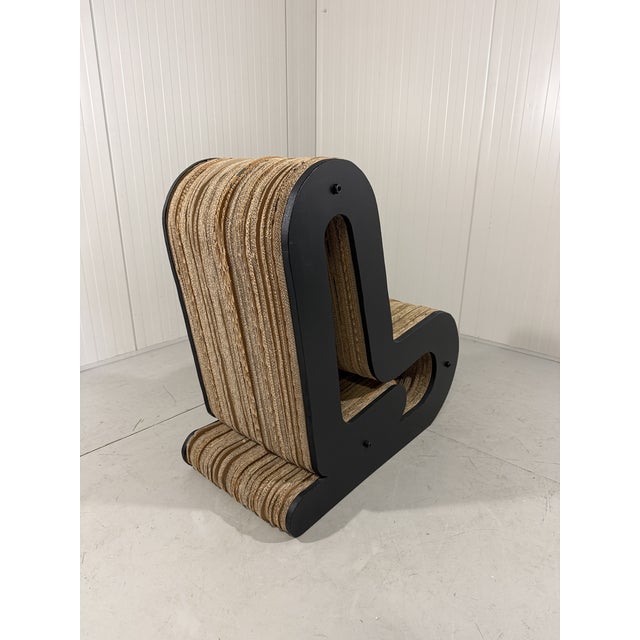Sculpted Cardboard and MDF Lounge Chair, 1990s For Sale - Image 4 of 18