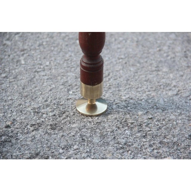Metal Mid-Century Glass & Brass Coffee Table, 1960s For Sale - Image 7 of 12