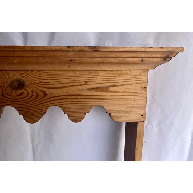 Mid 20th Century Vintage Natural Pine Wall Shelf Plate Rack For Sale - Image 5 of 15