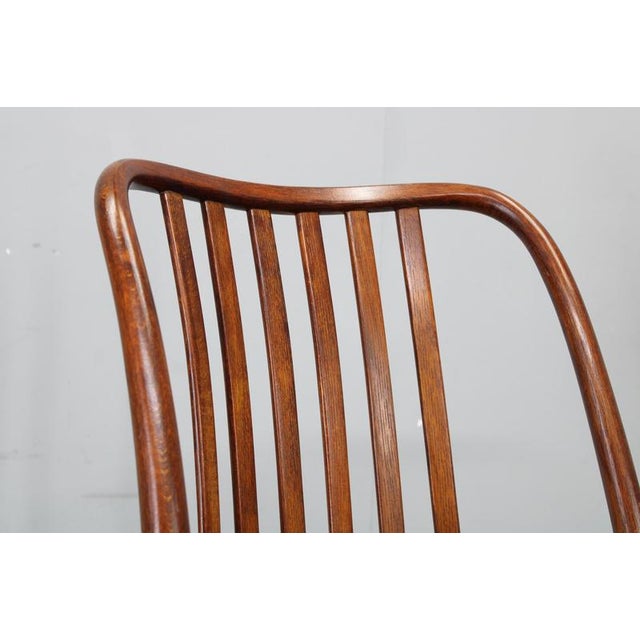 Brown Mid-Century Modern Beech Dining Chairs, 1960s, Set of 4 For Sale - Image 8 of 17
