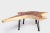 One Slab Living Edge Coffee Table With Black Iron Legs 49 For Sale In Greensboro - Image 6 of 6