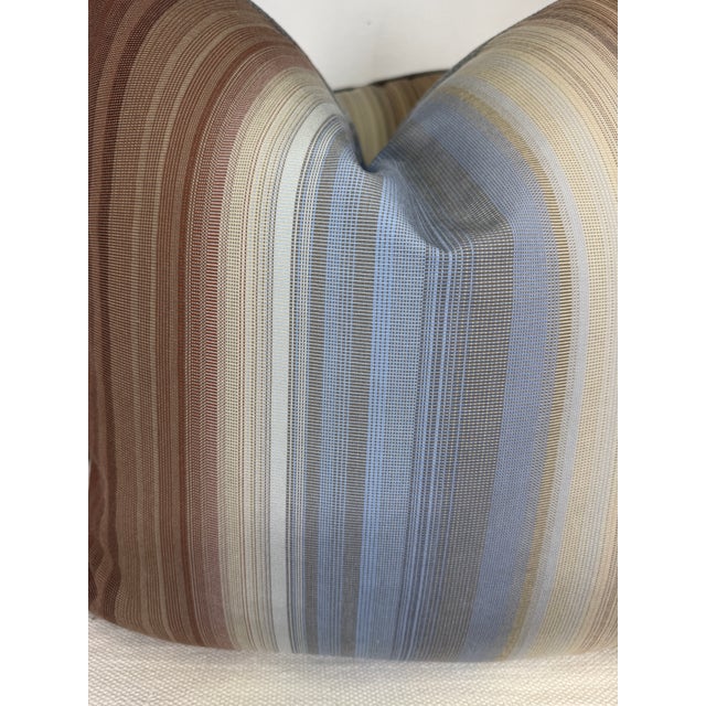 Custom pair of 22" pillows covered in Missoni Home "Yumbel Outdoor-1" indoor/outdoor fabric. These pillows are welted in...
