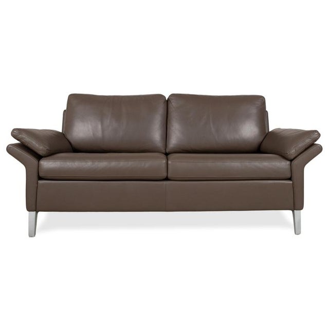 Model 3300 2-Seater Sofa in Brown-Grey Leather from Rolf Benz For Sale - Image 11 of 11