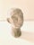 Early 21st Century Modern Contemporary Faux Stone Gray Head Sculpture For Sale - Image 5 of 8