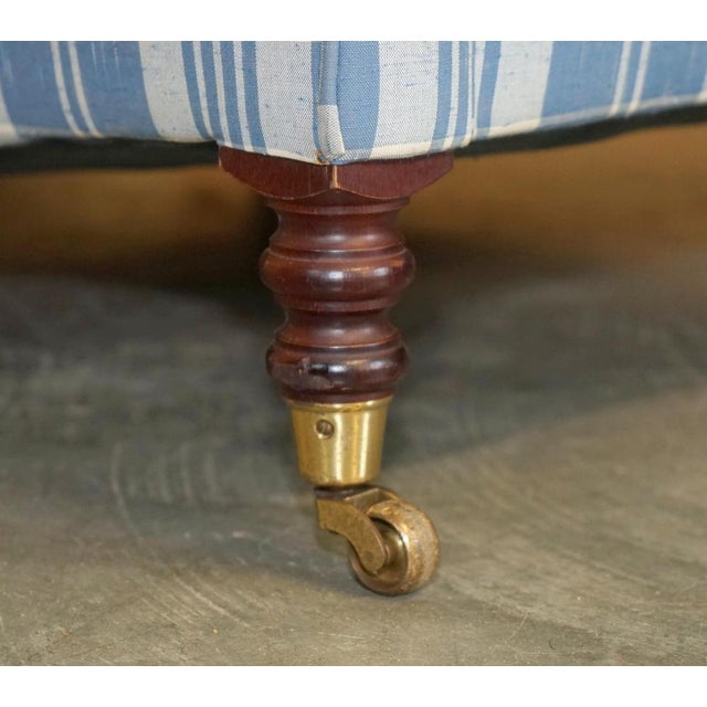 Blue Large Full Signature Scroll Armchair from George Smith For Sale - Image 8 of 18