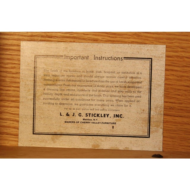 Wood Stickley Mission Collection Oak One Drawer End Table For Sale - Image 7 of 12