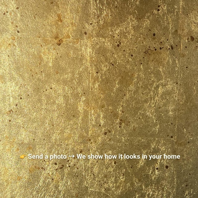 Send us a photo in chat — get a free preview in your room. Gold Oxide Wallpaper inspired by aged metals, architectural...