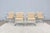 Fabulous set of 4 Brno tubular style chairs in neutral sand-beige leather upholstery, by Gordon International. An icon of...