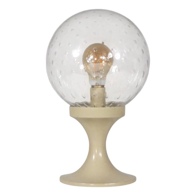 Space Age Mid Century Ball Top Table Lamp After Bill Curry C. 1970's For Sale