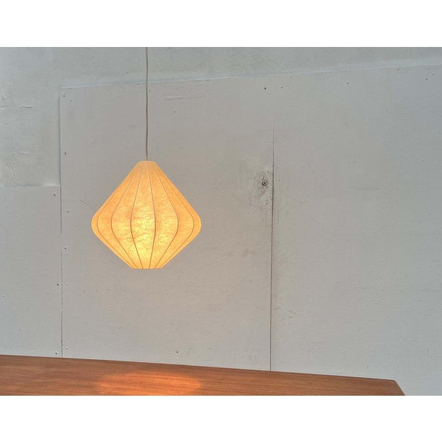 Mid-Century Modern Cocoon Pendant Lamp by Friedel Wauer for Goldkant Leuchten, Germany, 1960s For Sale - Image 6 of 18