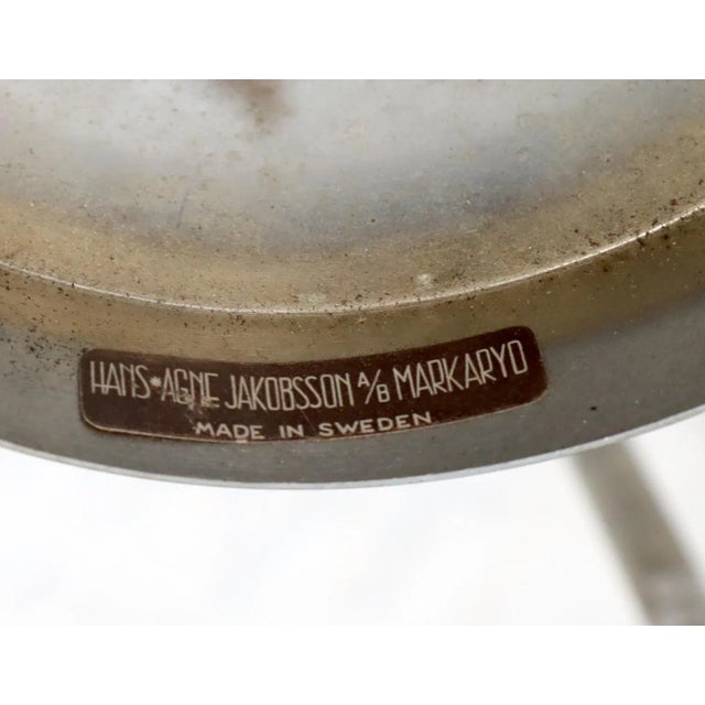 Mid-Century Modern Swedish Chrome-Plated Light Fixture Chandelier For Sale - Image 6 of 7