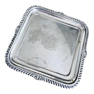 Petite Antique Silver Plated Tiffany & Co. Tray For Sale