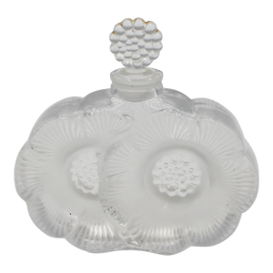 C. 1945-77 "Deux Fleurs" French Perfume Bottle by Lalique