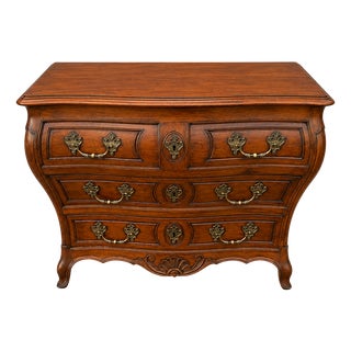 18th Century Louis XV Bordeaux Commode in Mahogany and Bronze, 1920s For Sale