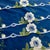 Blue Mid 20th Century Set of 6 Madeira Blue Cotton Placemats & Embroidered White Florals For Sale - Image 8 of 15